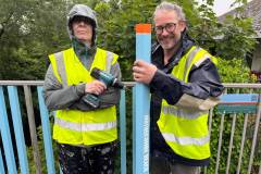 Erme install with Sophie and Paul