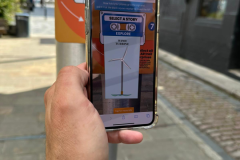 Scan the AR marker on the Reveal Hull sign 